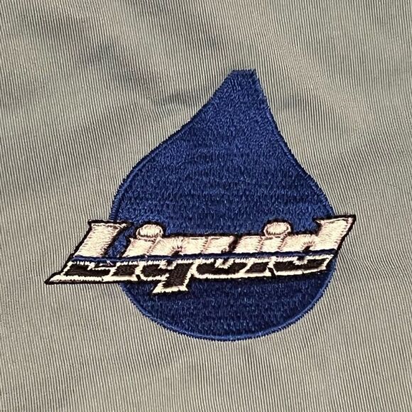 Mens VTG’ 90s LIQUID BLUE Hooded Weatherproof Insulated Jacket / Size Medium - Picture 7 of 8